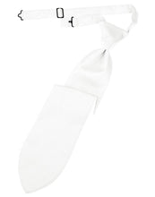 Load image into Gallery viewer, Cardi Pre-Tied White Herringbone Necktie