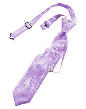 Load image into Gallery viewer, Cardi Pre-Tied Wisteria Tapestry Skinny Necktie